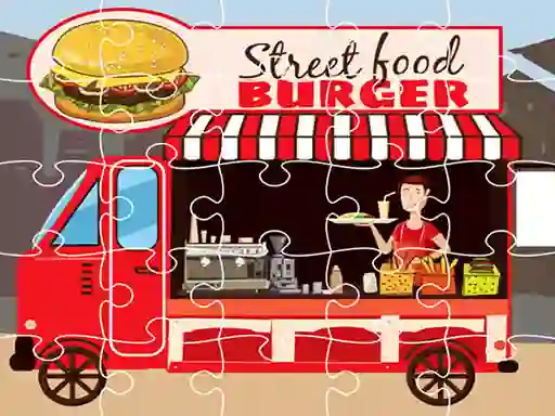 Гульня Burger Trucks Jigsaw онлайн