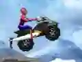 Гульня Spiderman Snow Scooter онлайн
