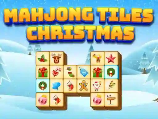 Гульня Mahjong Tiles Christmas онлайн