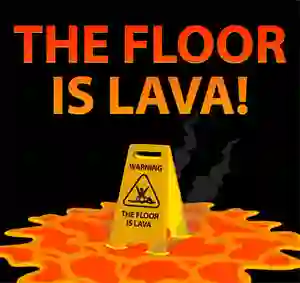 Гульня The Floor is Lava онлайн