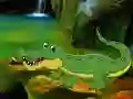Гульня Crocodile Waterfalls Forest Escape онлайн