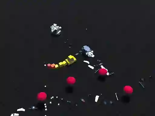 Гульня Pixel Car vs Cops 2020 онлайн