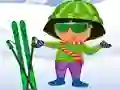 Гульня Dora Ski Dress up онлайн