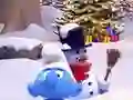 Гульня Smurfy Snowballs онлайн