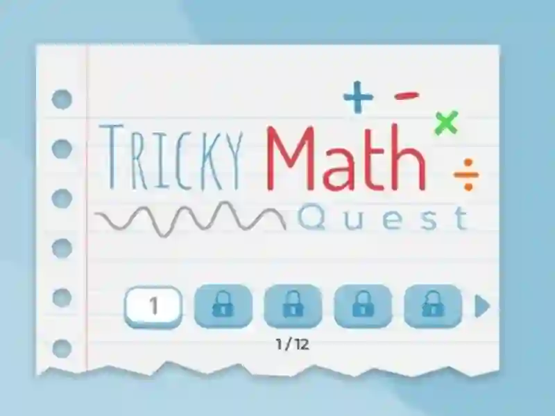 Гульня Tricky Math Quest онлайн