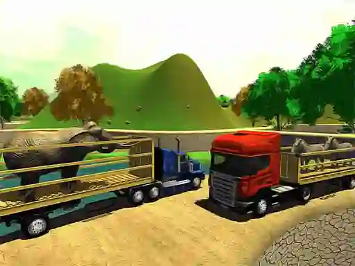 Гульня Offroad Animal Truck Transport Simulator 2020 онлайн