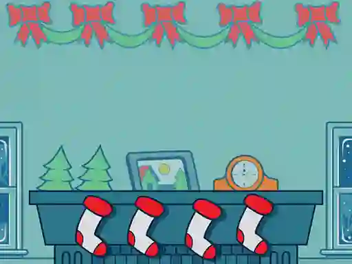 Гульня Christmas Stockings Memory онлайн
