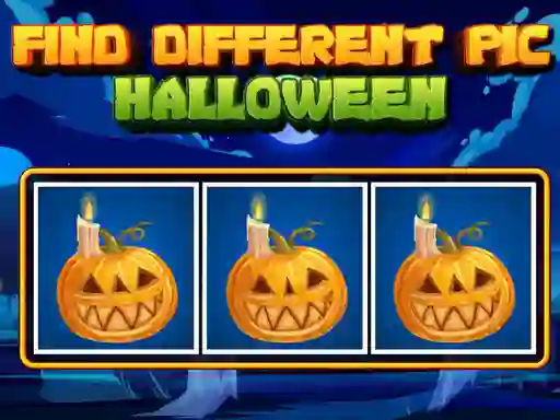 Гульня Find Different Pic Halloween онлайн