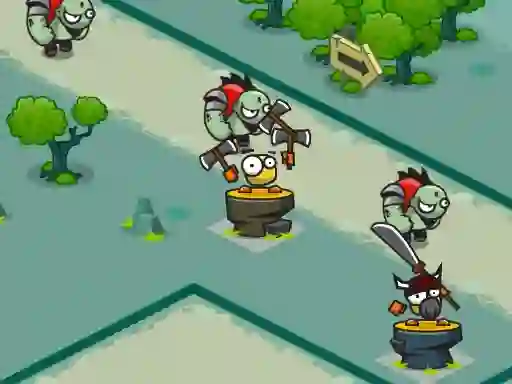 Гульня King Bird Tower Defense онлайн