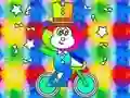 Гульня Coloring Book: Monkey Rides Unicycle онлайн