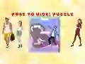 Гульня Pose To Hide Puzzle онлайн