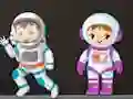 Гульня Galactic Quest-Find Astronaut Glenn онлайн