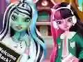 Гульня Monster Girls Back To School онлайн
