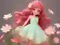 Гульня Coloring Book: Flower Dress онлайн