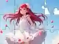 Гульня Jigsaw Puzzle: White Dress Girl онлайн