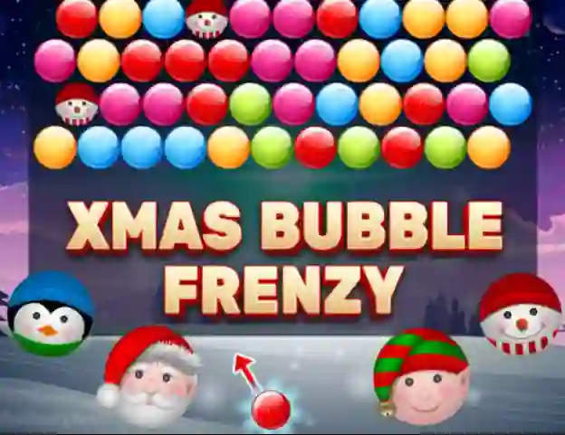 Гульня Xmas Bubble Frenzy онлайн