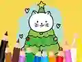 Гульня Coloring Book: Cats And Christmas Tree онлайн