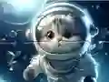 Гульня Jigsaw Puzzle: Astronaut-Cat онлайн