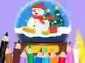 Гульня Coloring Book: Christmas Crystal Ball онлайн