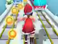 Гульня Subway Santa Princess Runner онлайн