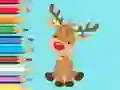 Гульня Coloring Book: Cute Christmas Reindeer онлайн