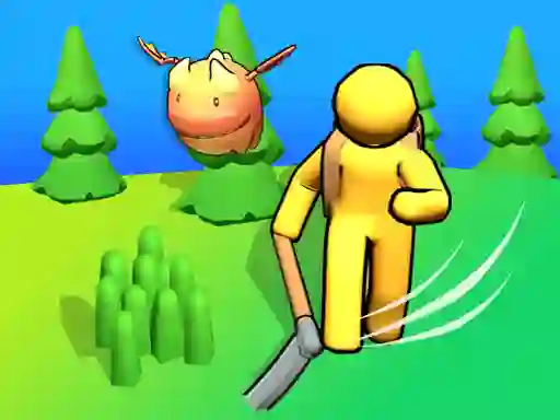 Гульня Dino Grass Island онлайн