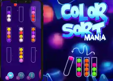 Гульня Color Sort Mania онлайн