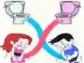 Гульня Toilet Rush Race: Pee Master онлайн