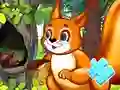 Гульня Jigsaw Puzzle: Squirrel Hide Food онлайн
