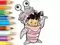 Гульня Coloring Book: Monster Costume Girl онлайн