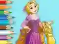 Гульня Coloring Book: Princess Rapunzel онлайн
