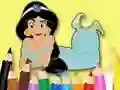 Гульня Coloring Book: Princess Jasmine онлайн