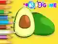 Гульня Coloring Book: Avocado Fruit онлайн