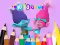 Гульня Coloring Book: Cute Troll онлайн