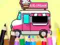 Гульня Coloring Book: Ice Cream Car онлайн
