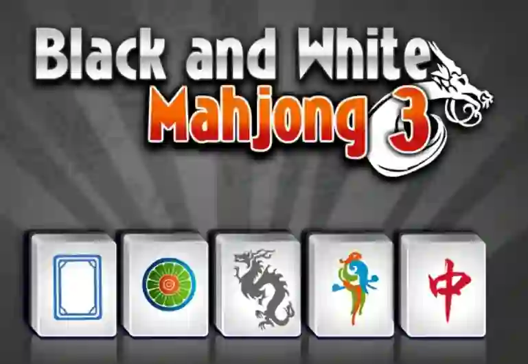 Гульня Black and White Mahjong 3 онлайн