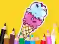 Гульня Coloring Book: Cool Ice Cream онлайн