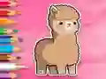 Гульня Coloring Book: Cute Alpaca онлайн