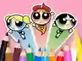 Гульня Coloring Book: The Powerpuff Girls онлайн