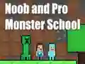 Гульня Noob and Pro Monster School онлайн
