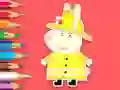Гульня Coloring Book: Rabbit Firefighter онлайн