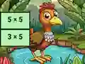 Гульня Multiplication Bird Image Uncover онлайн