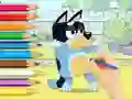 Гульня Coloring Book: Bluey And Bingo онлайн