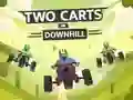 Гульня Two Carts Downhill онлайн