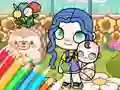 Гульня Coloring Book: Avatar World Babycare онлайн