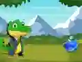 Гульня Crocodile Reach the Pond онлайн