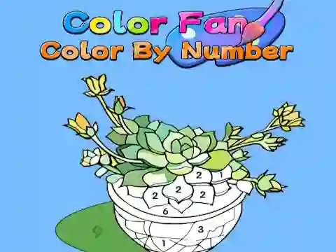 Гульня Color Fan: Color By Number онлайн