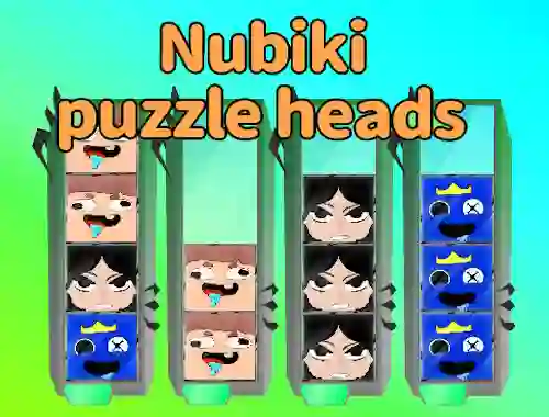 Гульня Nubiki Puzzle Heads онлайн