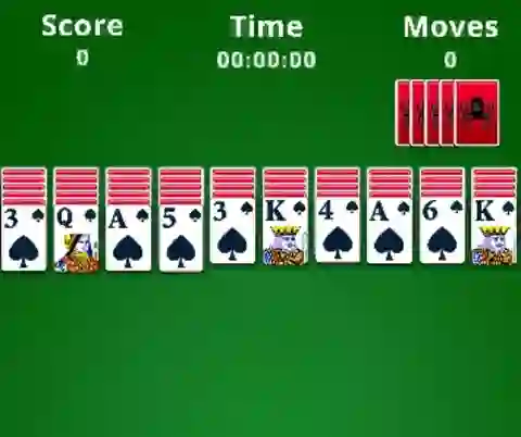 Гульня Spider Solitaire онлайн