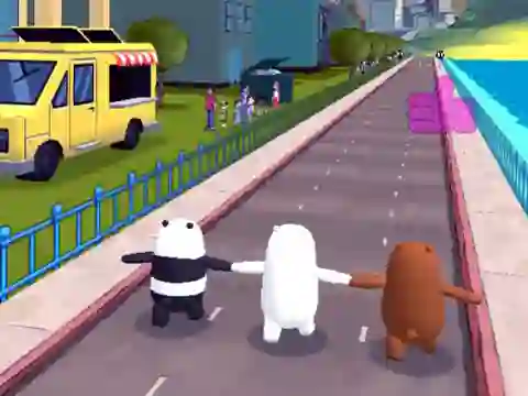 Гульня We Bare Bears Bear Parkour онлайн